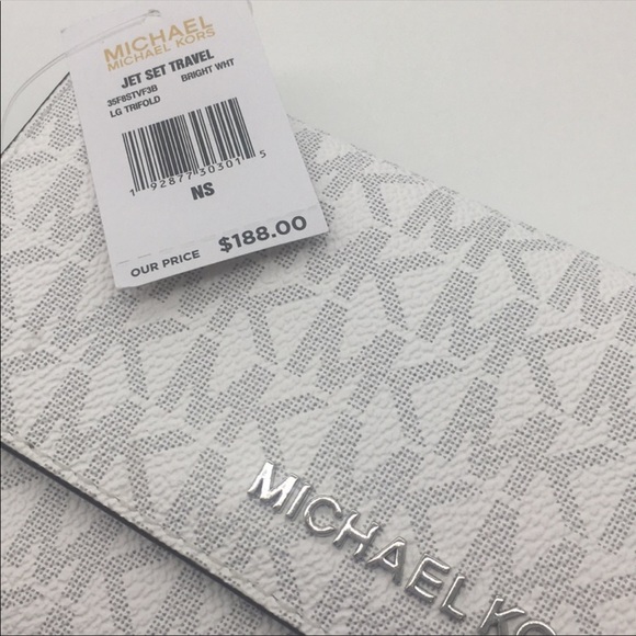 MICHAEL KORS JET SET TRAVEL Lg TRIFOLD WALLET - Picture 8 of 9